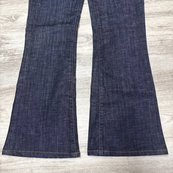 Citizens of Humanity Jeans #109 Low Waist Flare Womens 28 Dark Wash Denim RicRac - Picture 8 of 13